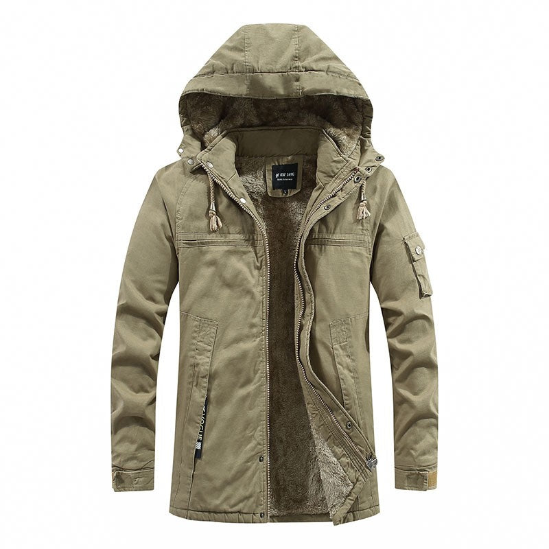 Unlined zip-up relaxed raincoat