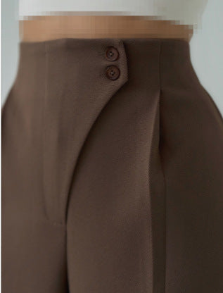 Slim-fit tapered trousers