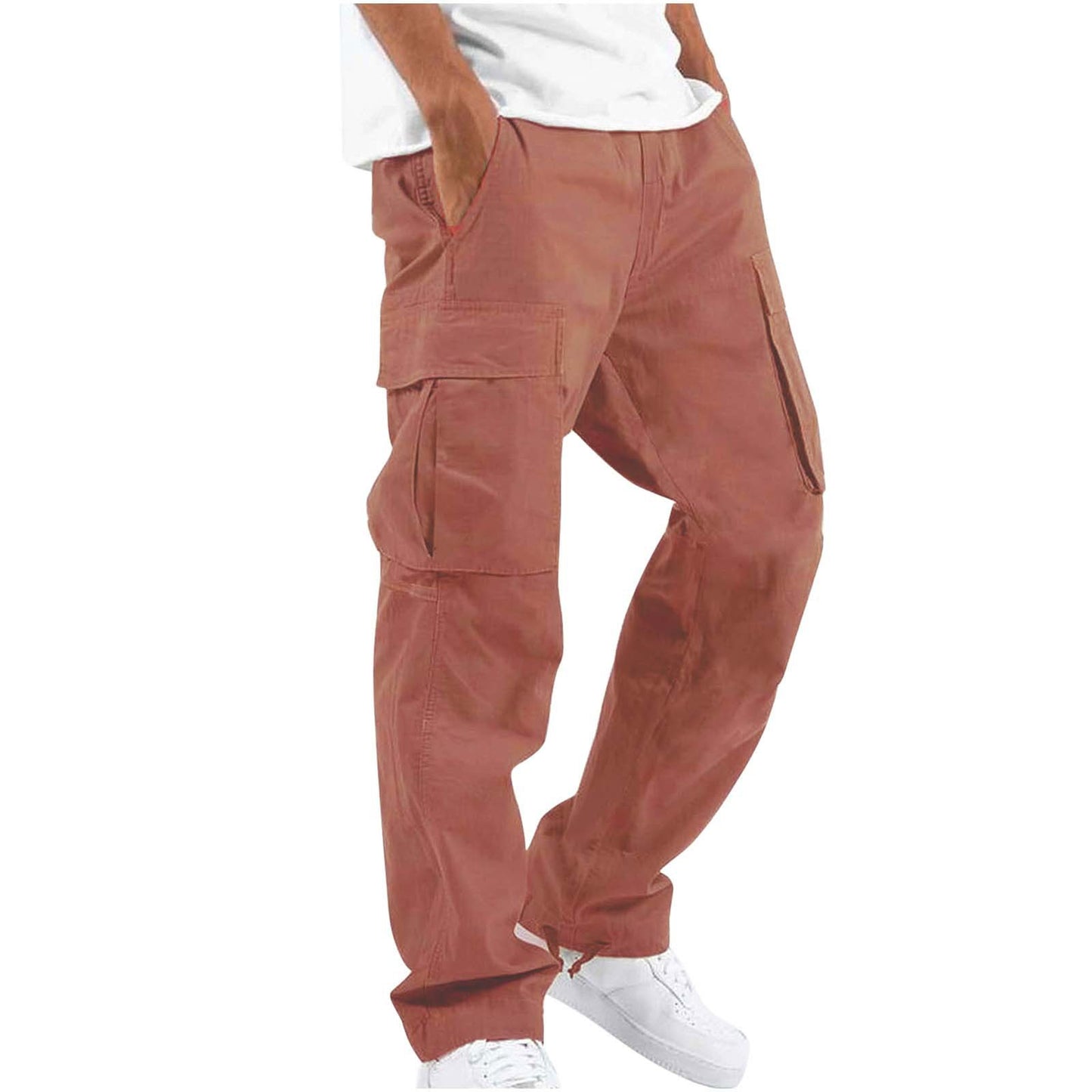 Men's Wide Leg Pants with Drawstring