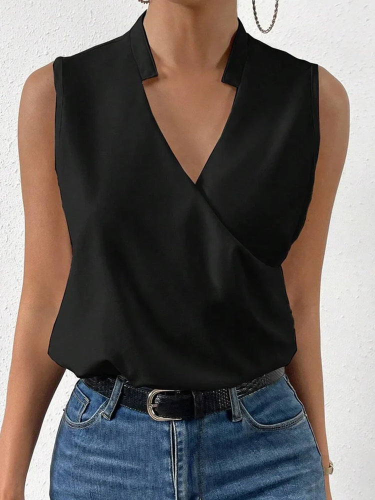 V-neck cutout shirt