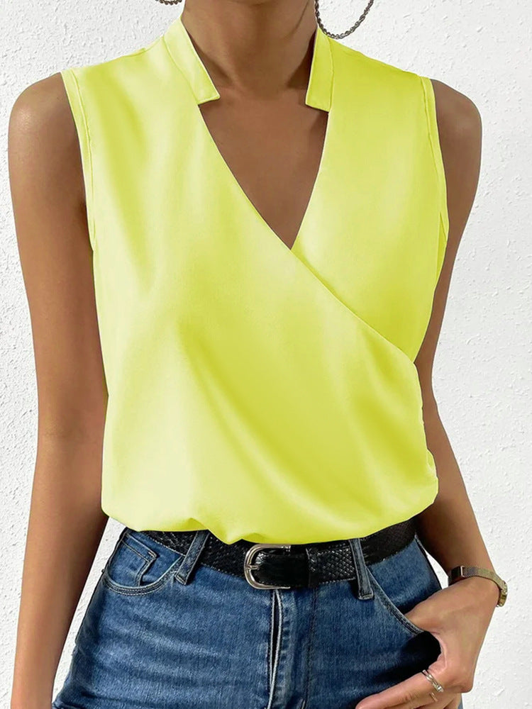 V-neck cutout shirt
