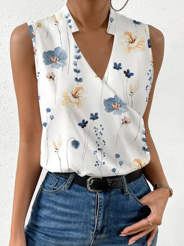 V-neck cutout shirt