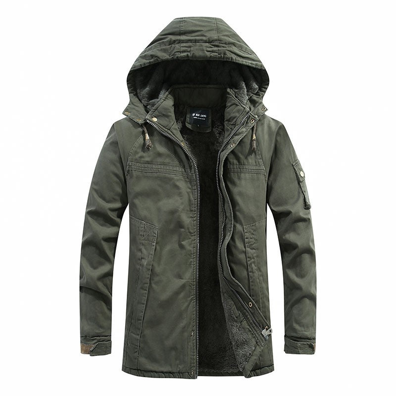 Unlined zip-up relaxed raincoat