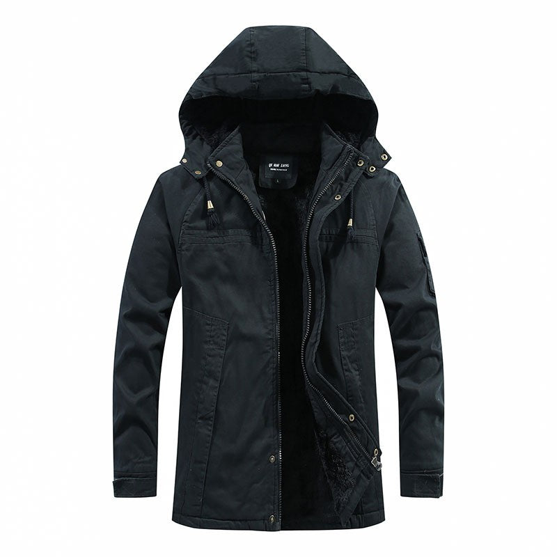 Unlined zip-up relaxed raincoat
