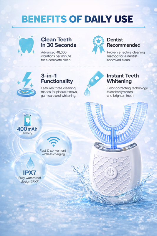 U-shaped electric toothbrush