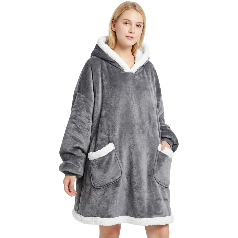 VÄRMELI casual warm robe-blanket