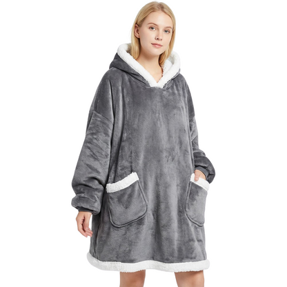 VÄRMELI casual warm robe-blanket