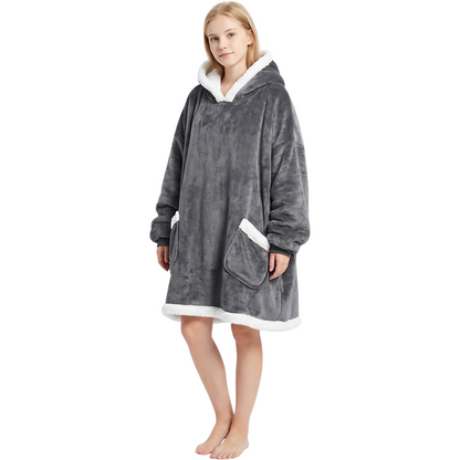 VÄRMELI casual warm robe-blanket