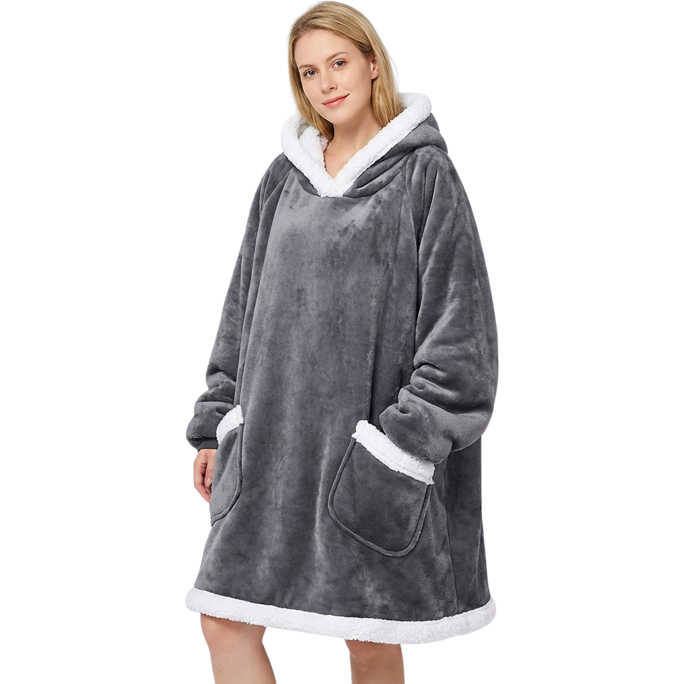 VÄRMELI casual warm robe-blanket