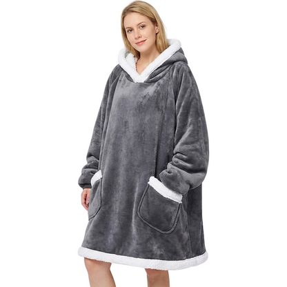 VÄRMELI casual warm robe-blanket