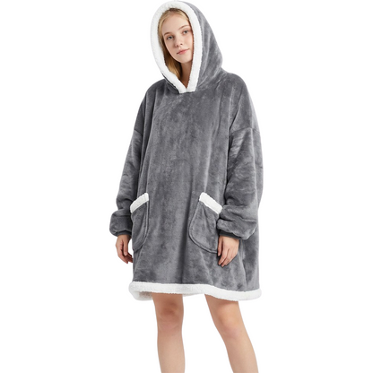 VÄRMELI casual warm robe-blanket
