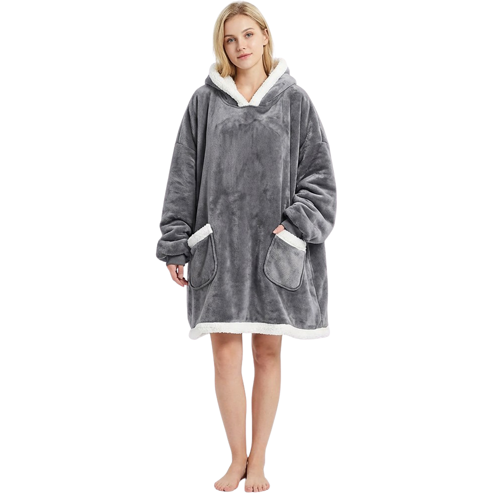 VÄRMELI casual warm robe-blanket